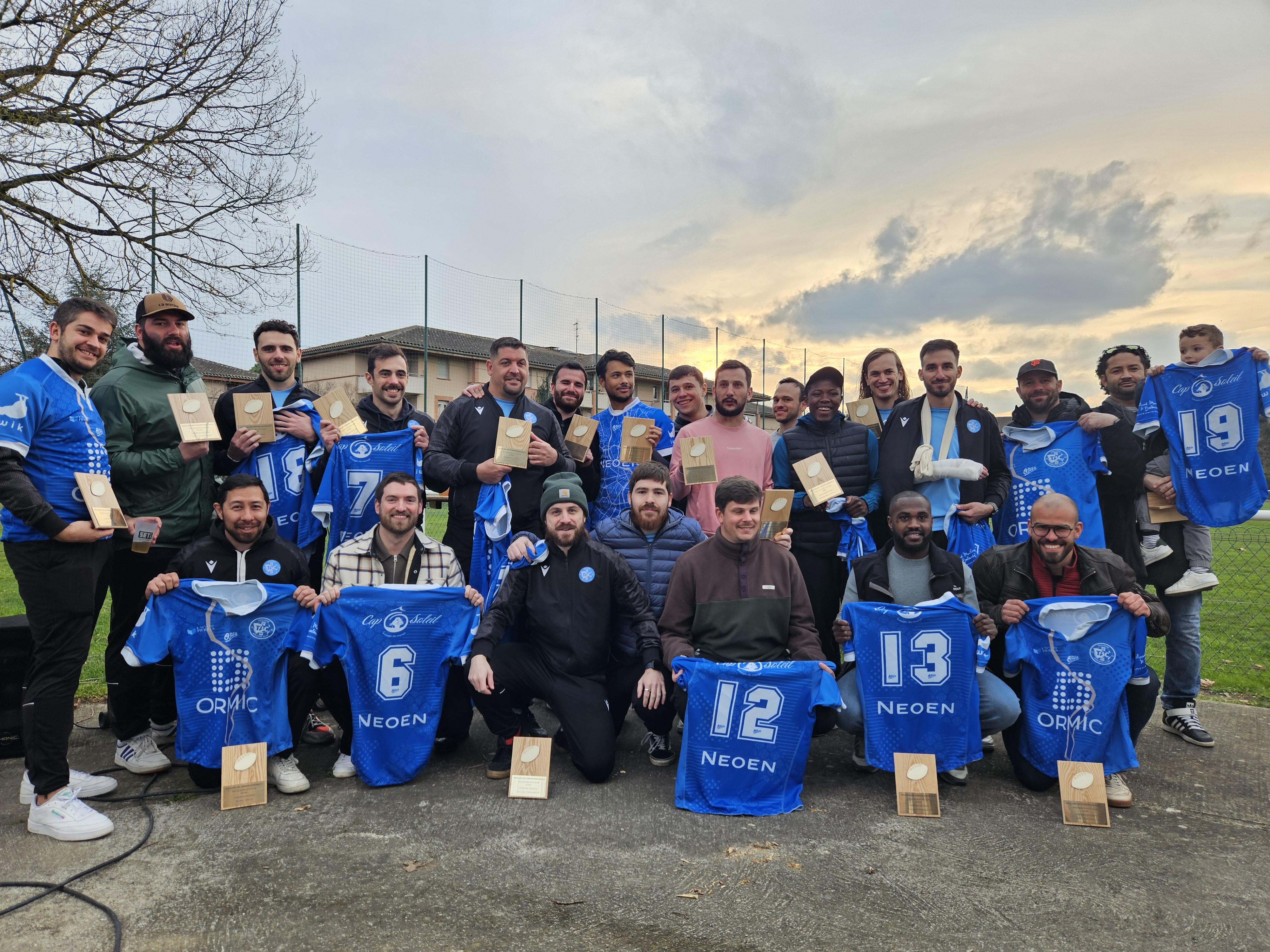 Photo de l'équipe de rugby des vétérans loisir du TAC